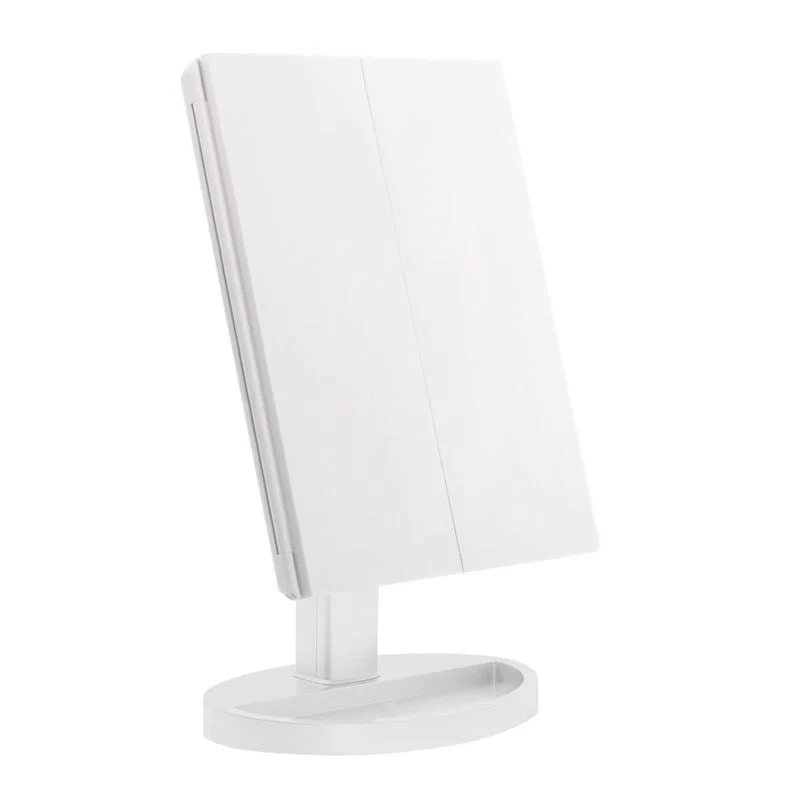 Kosmetikspiegel UNIQ Hollywood Trifold mit LED-Licht, Weiß