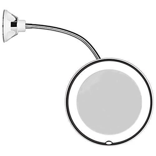 Schminkspiegel – Flexibel mit LED Licht & 10x Vergrößerung
