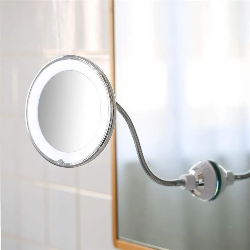 Schminkspiegel – Flexibel mit LED Licht & 10x Vergrößerung