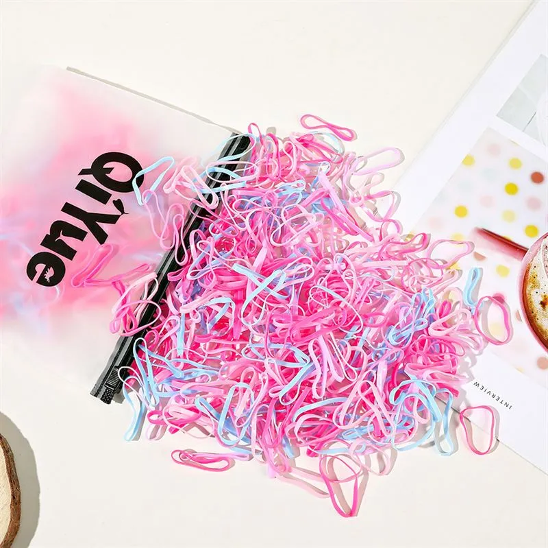 Haargummi SOHO Liva – 500er Pack Magic pink