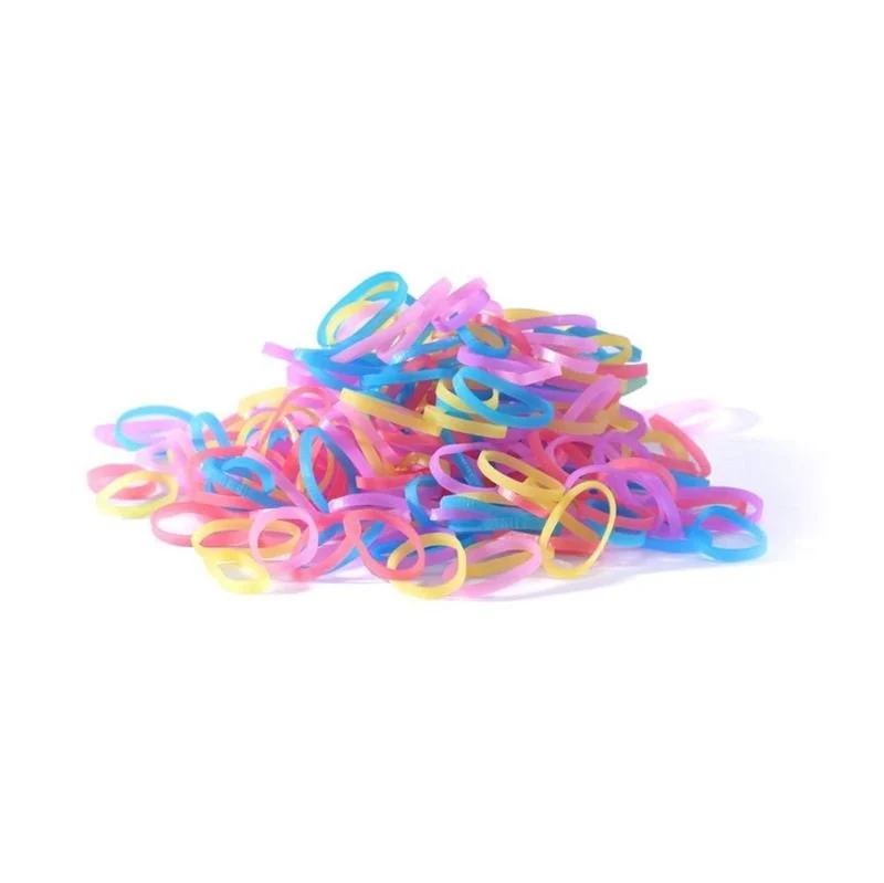 SOHO Liva Haargummis – 300er Pack Pastell – Haarschonend