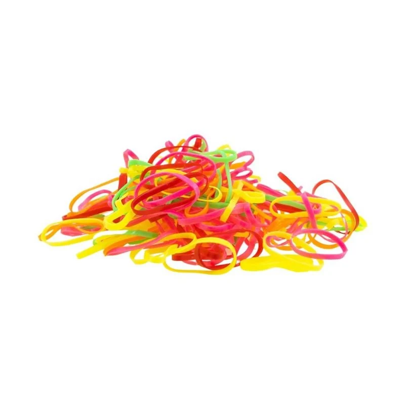 SOHO Liva Snag Free Haargummis, 300 Stück - Neon