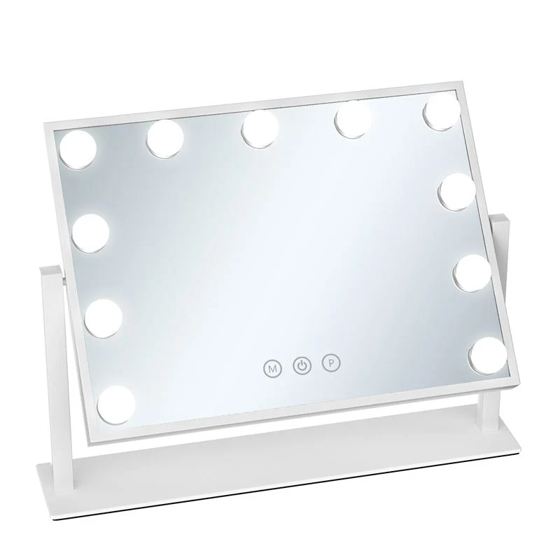 Schminkspiegel mit LED-Lichtern – UNIQ Paris Weiß