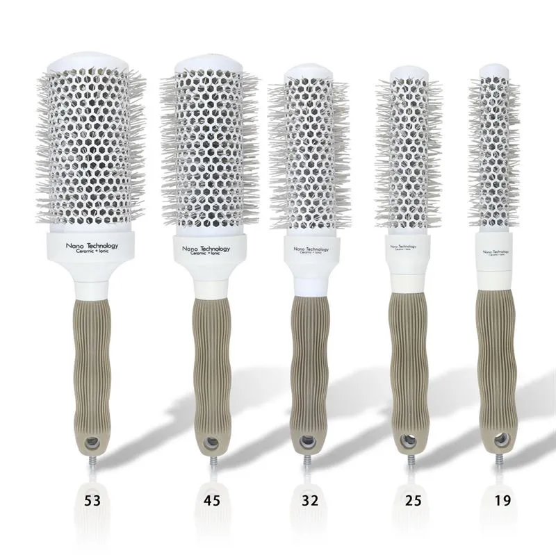 Runde Thermo-Haarbürste aus Nano-Keramik – 19 mm