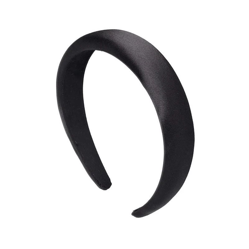 SOHO Satin-Stirnband - Schwarz