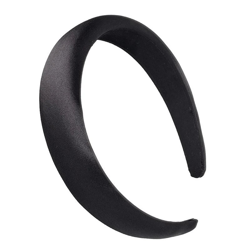 SOHO Satin-Stirnband - Schwarz