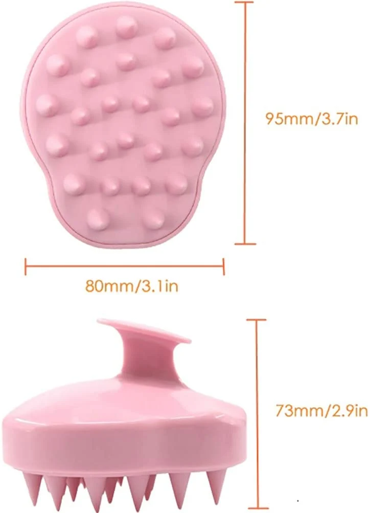 TBC Shampoo-Haarbürste / Kopfhautbürste - Kopfhaut-Massagebürste - Massage und Stimulation der Kopfhaut - Rosa