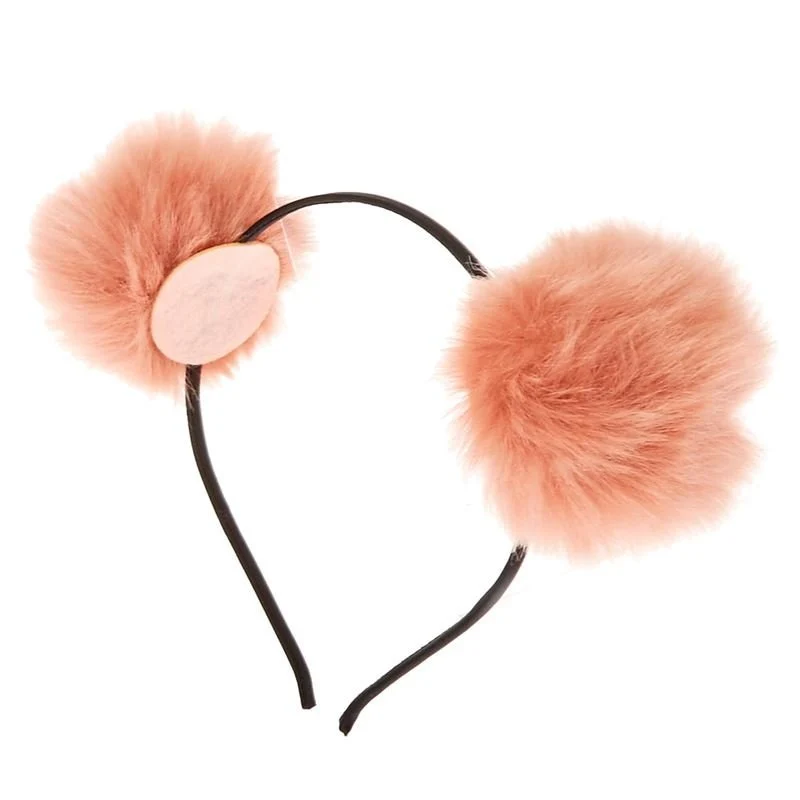 Haarreif – Ombre Pom Pom – Pfirsichfarben