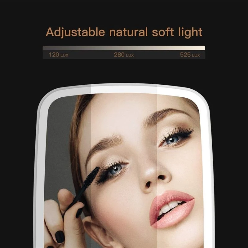 UNIQ Schminkspiegel mit LED Licht – Touch-Bedienung – Weiß