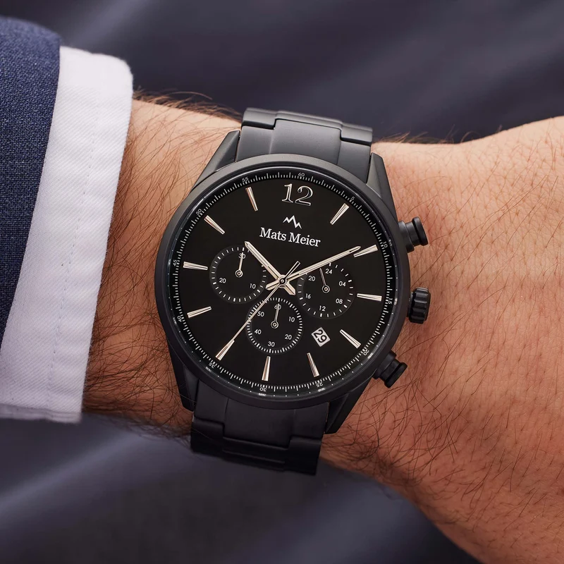 Mats Meier Grand Cornier herren Uhr Schwarz MM00109