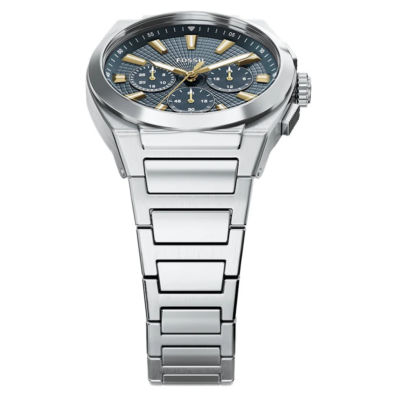 Fossil Everett Round Blue Dial Watch FS6154