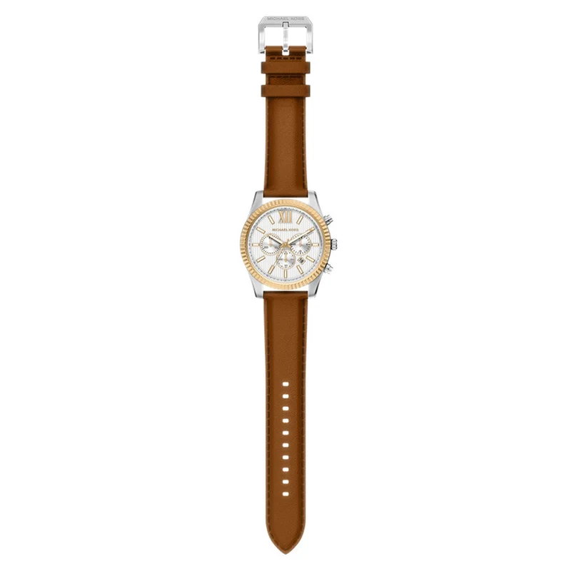 Michael Kors Lexington Round White Dial Watch MK9257