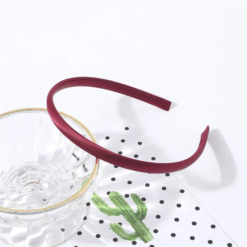 Haarreif SOHO Rian – Rot – Schmaler Satin-Look