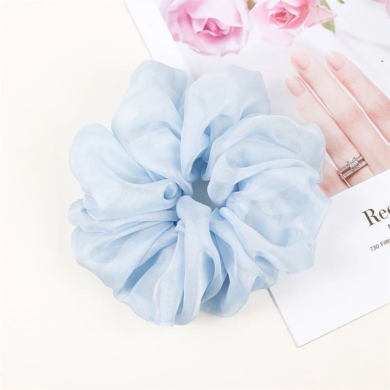 Scrunchie – SOHO Keeya Chiffon Hellblau