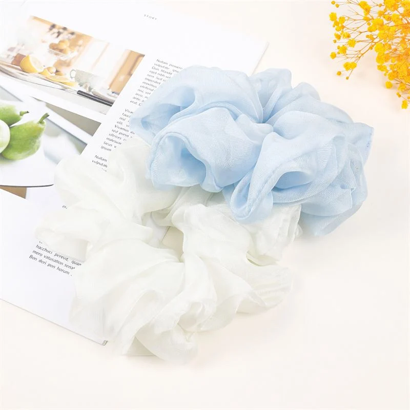 Scrunchie – SOHO Keeya Chiffon Hellblau