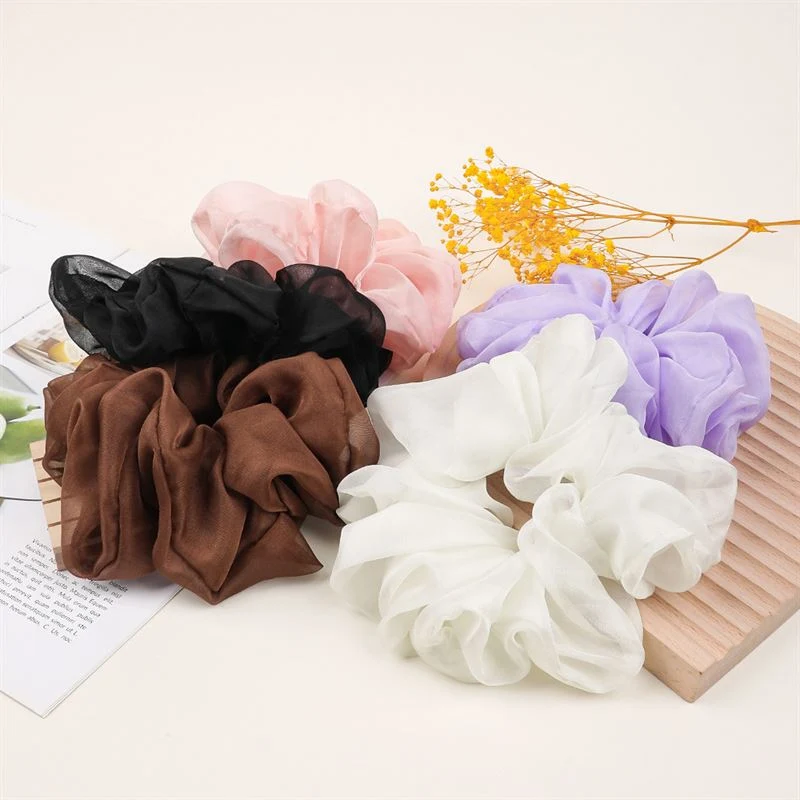 SOHO Keeya Scrunchie – Groß – Braun