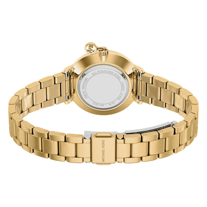 Michael Kors Pyper Round Gold Dial Watch MK7572