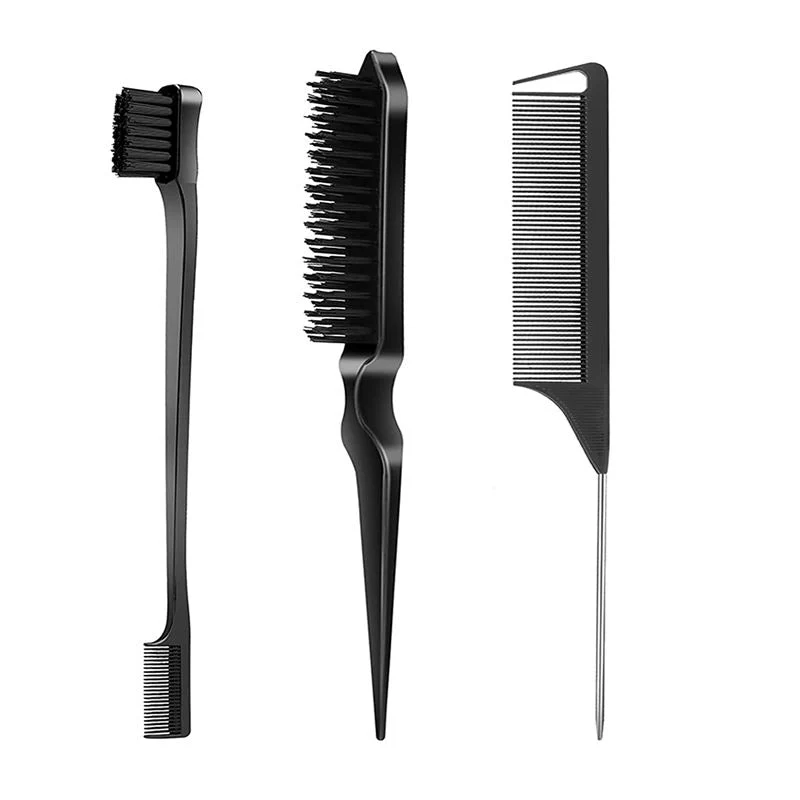 TBC Haarbürsten & Kamm Set – 3-teilig für präzises Styling