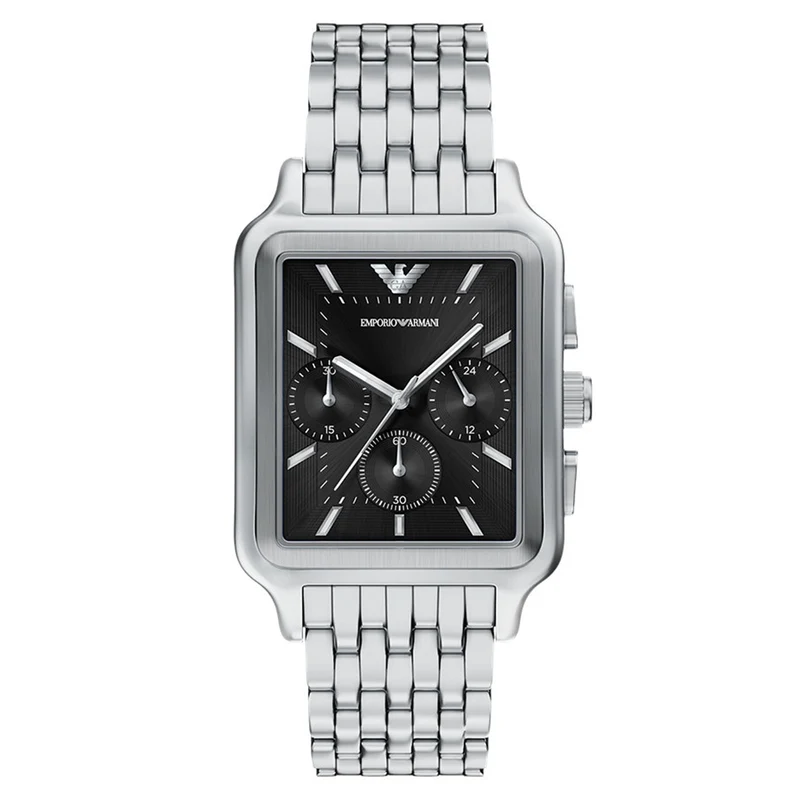 Emporio Armani Rectangular Black Dial Watch AR11751