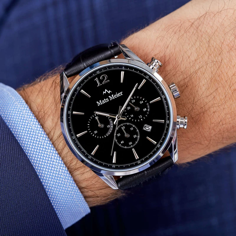 Mats Meier Grand Cornier herren Uhr Schwarz MM00106