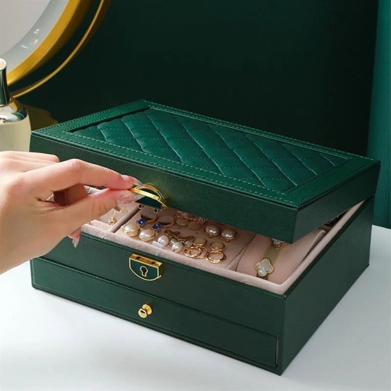 UNIQ Schmuckschatulle mit Schublade - schwarz