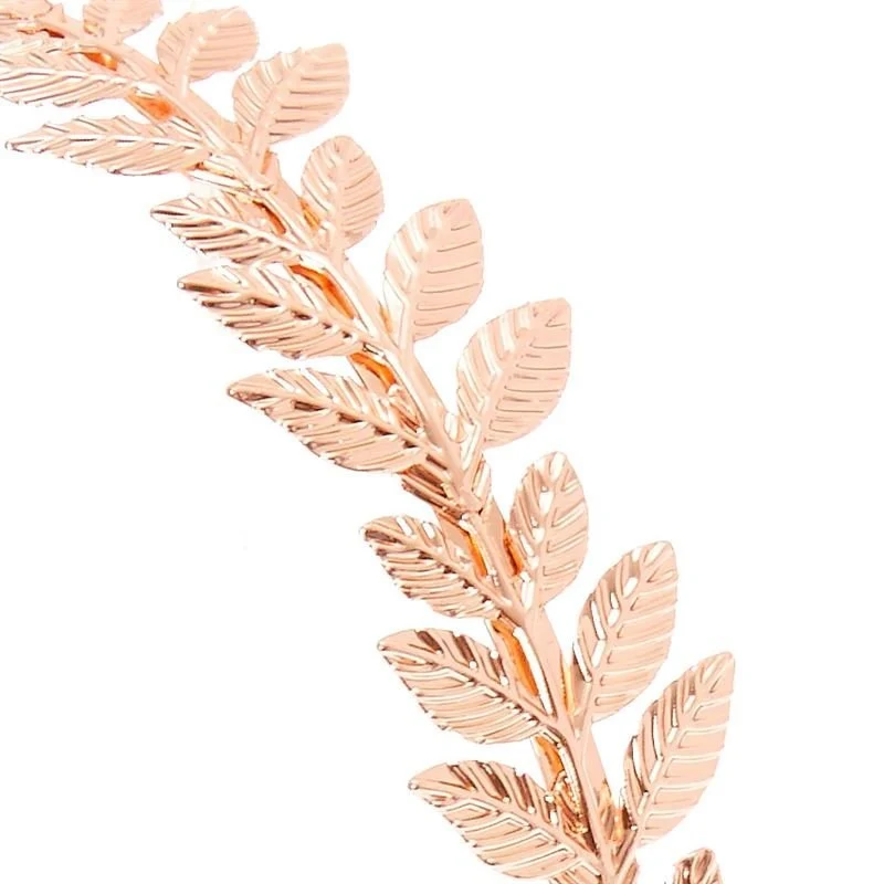 Haarreif mit Goldblättern – goldfarben