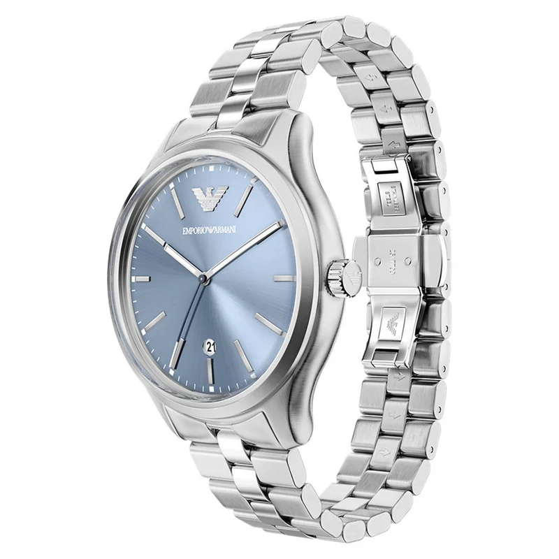 Emporio Armani Round Blue Dial Watch AR11748