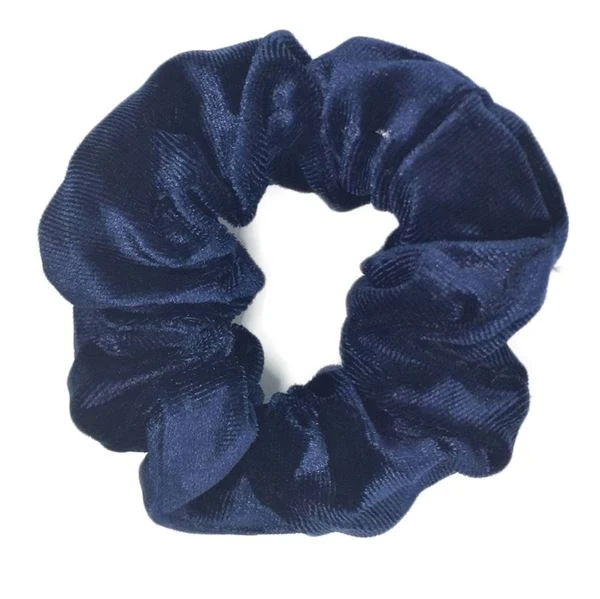 Scrunchie Haargummi – Dunkelblau aus Baumwolle