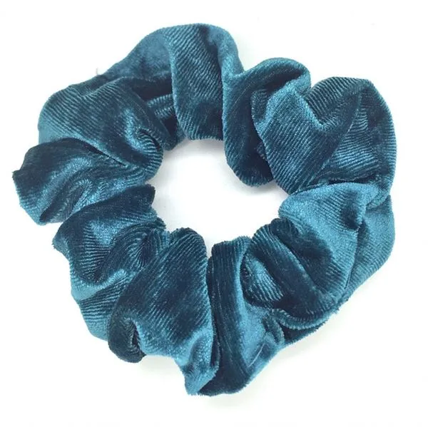 Scrunchie Haargummi – Dunkel Mint aus Baumwolle