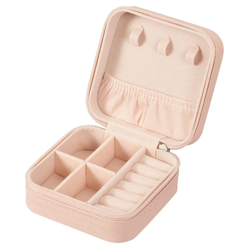 Schmuckkästchen – UNIQ pink aus Kunstleder – Quadratisch