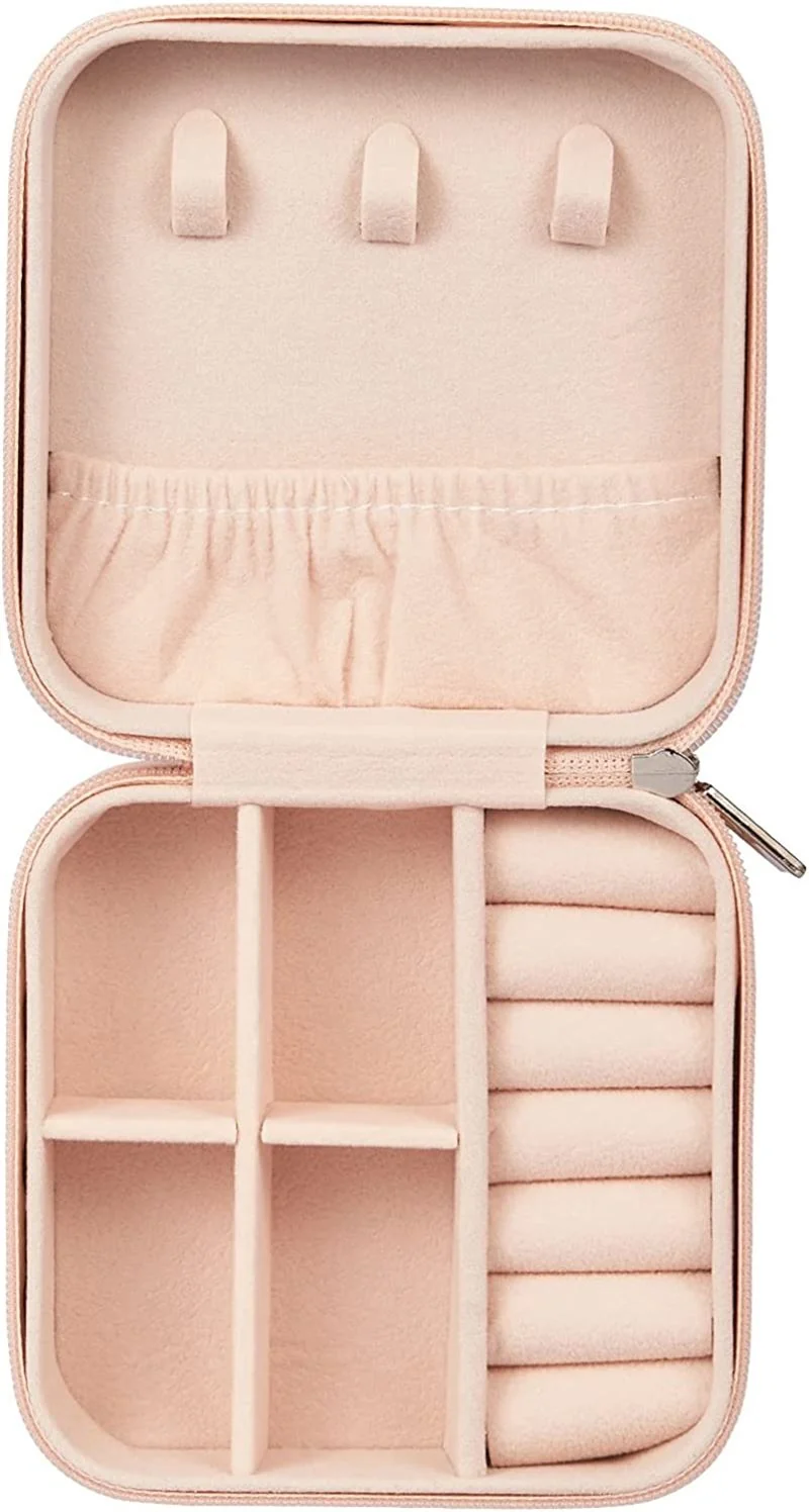 Schmuckkästchen – UNIQ pink aus Kunstleder – Quadratisch