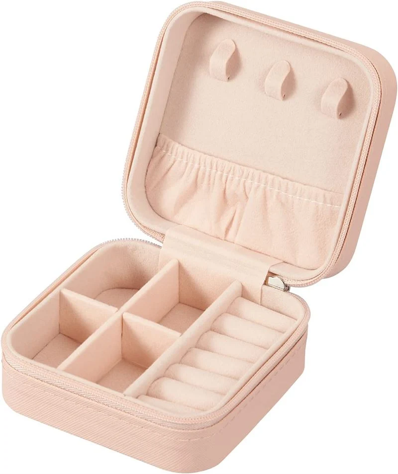 Schmuckkästchen – UNIQ pink aus Kunstleder – Quadratisch