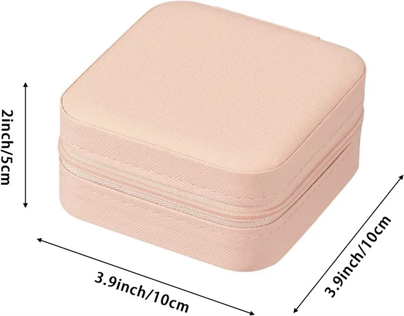 Schmuckkästchen – UNIQ pink aus Kunstleder – Quadratisch