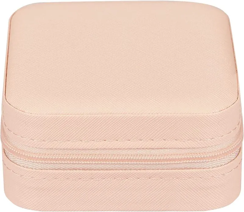 Schmuckkästchen – UNIQ pink aus Kunstleder – Quadratisch