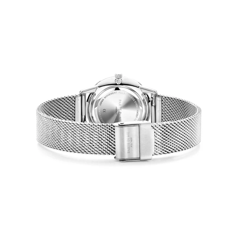 Parte Di Me Orologio rund Damenuhr silberfarben und schwarz PDM09056