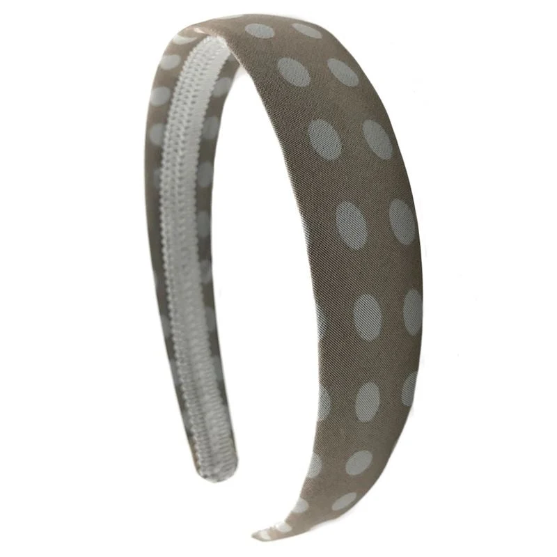 Haarreif mit weißen Punkten – beige