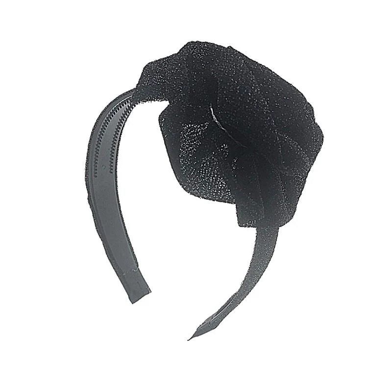 Haarreif mit Schleife – Schwarz Glitter von SOHO