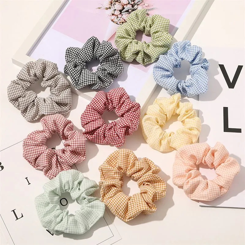 Scrunchie – SOHO Camilla Grün-Weiß