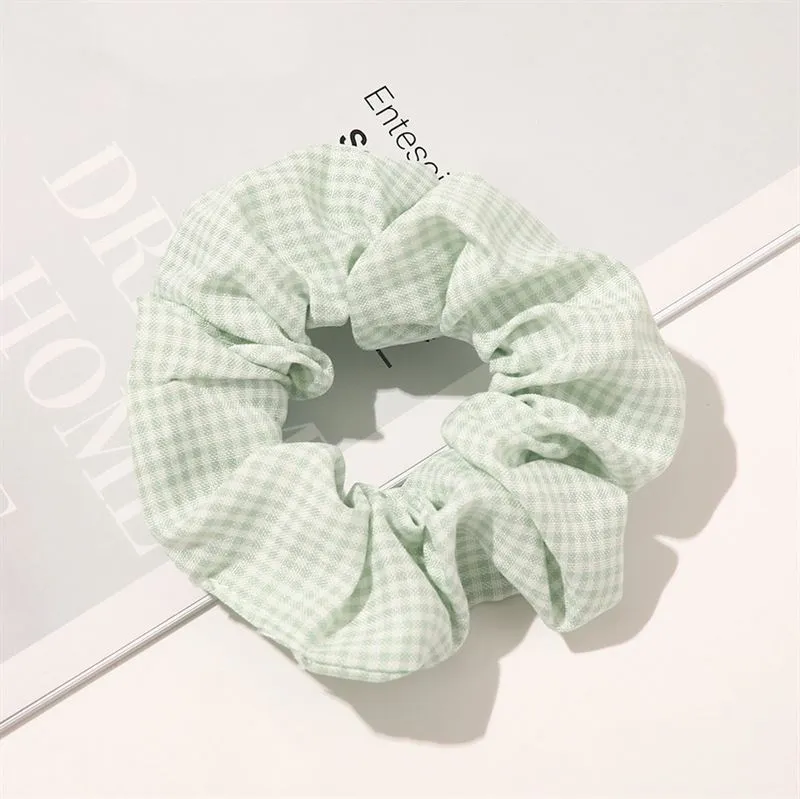 Scrunchie – SOHO Camilla Grün-Weiß