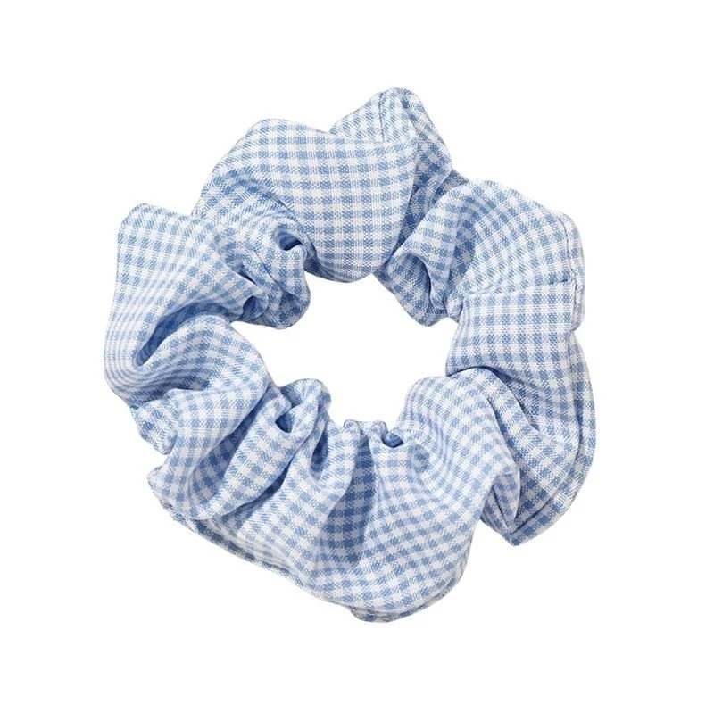 Scrunchie SOHO Camilla – Blau-Weiß aus Baumwolle