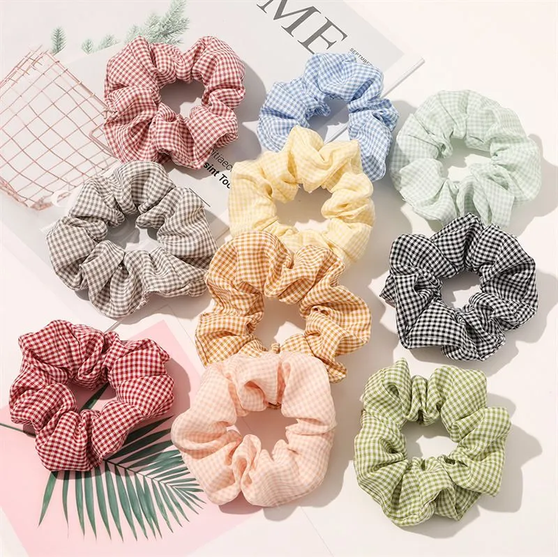 Scrunchie SOHO Camilla – Blau-Weiß aus Baumwolle