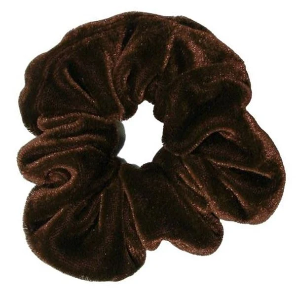 Scrunchie – Velour – Dunkelbraun