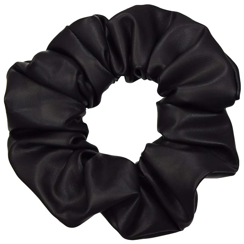 Haargummi Scrunchie – Metallic – Schwarz