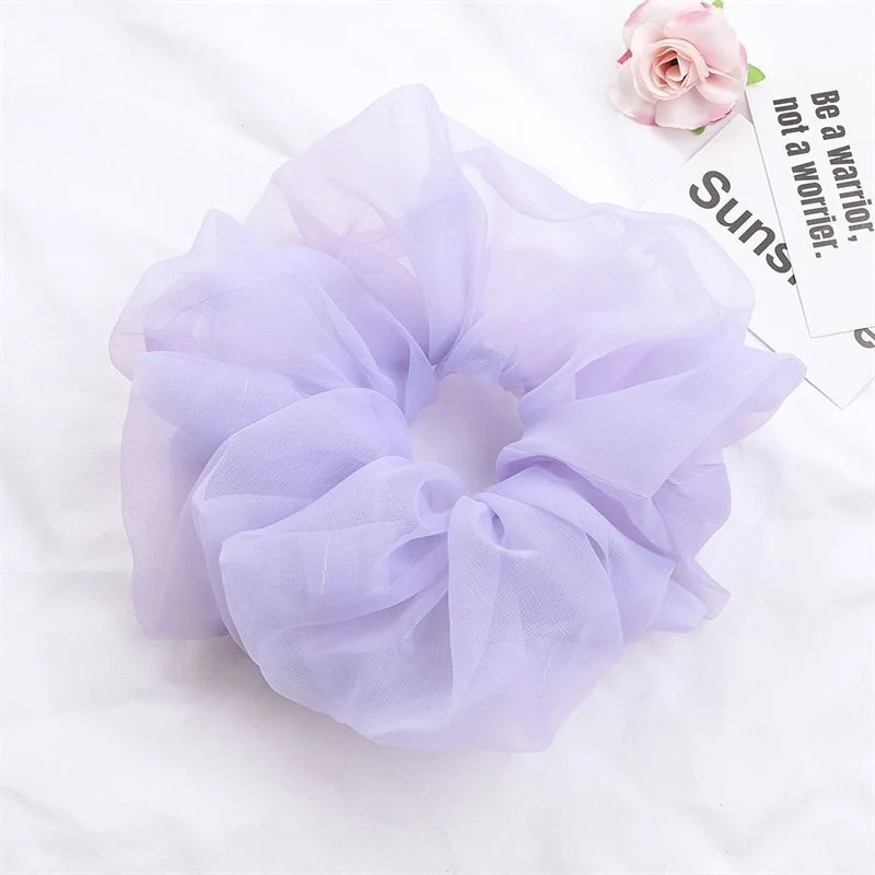 Scrunchie XL – Lavendel Organza – SOHO