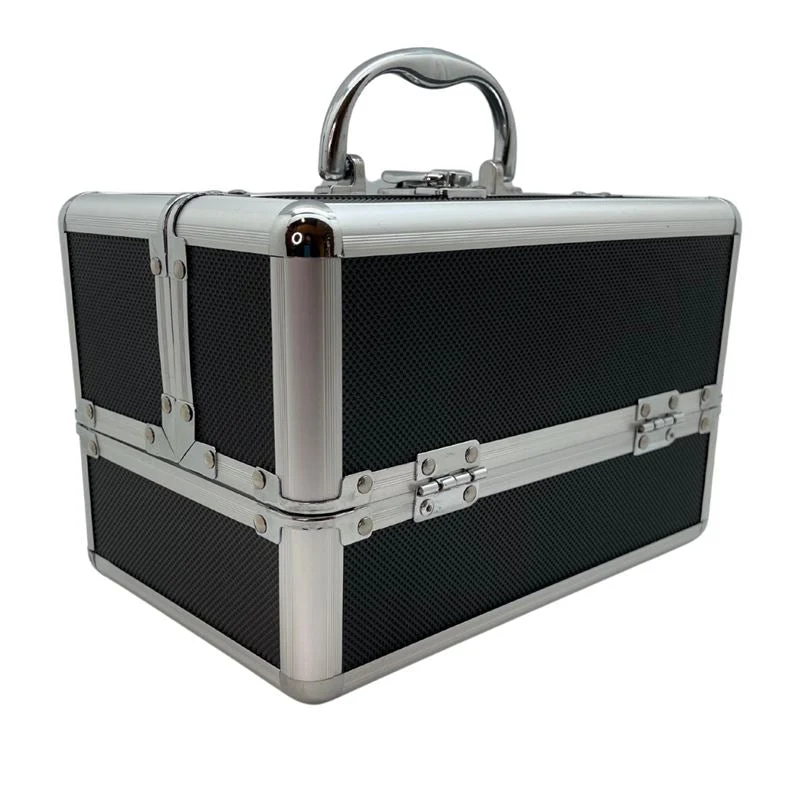 UNIQ Beauty Box / Aluminium Schmuckschatulle, schwarz
