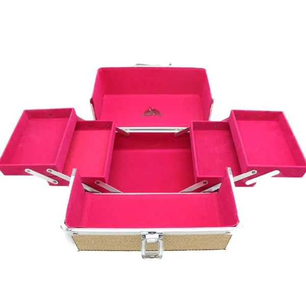 UNIQ Beauty Box Schmuckkasten Aluminium - Gold Pailletten