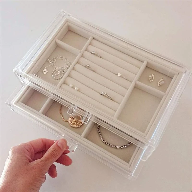 Schmuckkästchen Acryl – 3 Schubladen Organizer von UNIQ