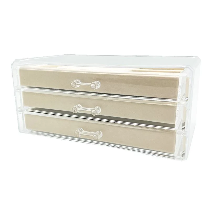Schmuckkästchen Acryl – 3 Schubladen Organizer von UNIQ