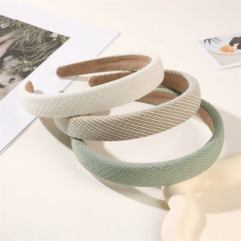 Haarreif mit Argyle-Muster – Salbeigrün von SOHO