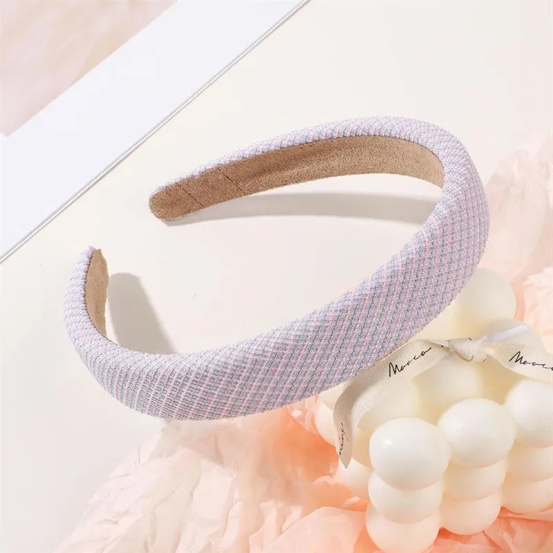 Haarreif SOHO Alayna mit Argyle-Muster in Rosa und Blau